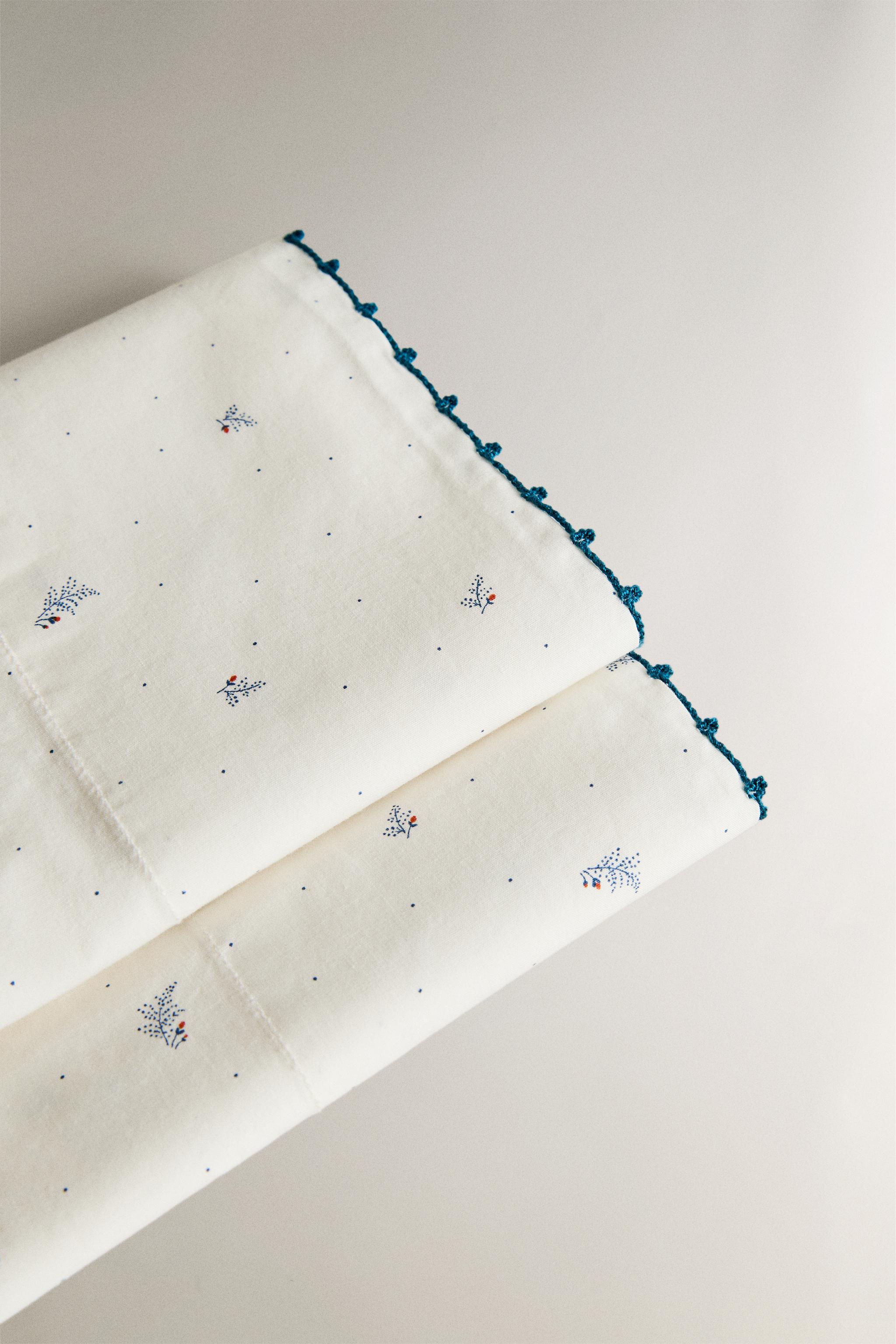 LEAF AND DOT MINICRIB SHEET SET